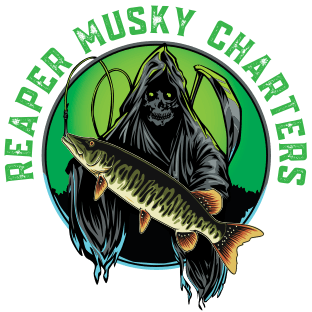 Reaper Musky Charters Logo – Musky Fishing on Lake St. Clair Reaper Musky Charters logo – guided musky fishing charters on Lake St. Clair near Tilbury, Ontario